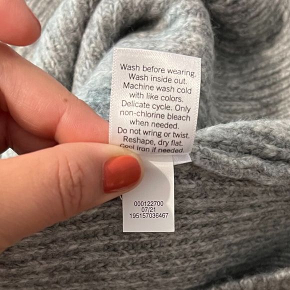 Nine West Pullover Sweater Size‎ XL Women Gray Acrylic Nylon Long Sleeve Scoop - Picture 5 of 6